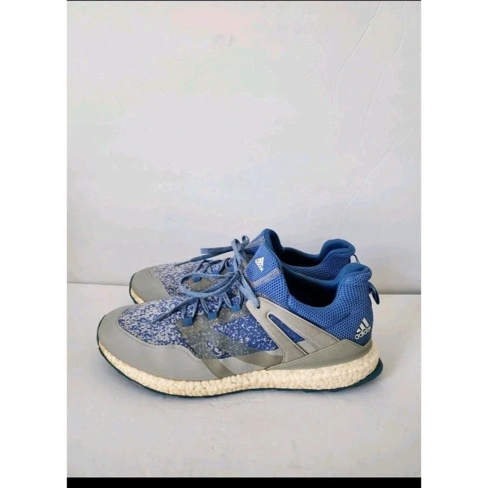 Adidas Crossknit Boost Golf Shoes - Blue & Gray Sneakers - Size 13